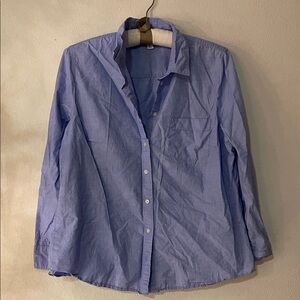 J. Crew Factory Women's Light Blue Button Down Shirt